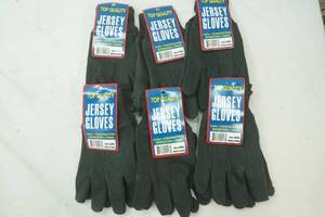 6ct NewUnused Jersey Gloves. Size L