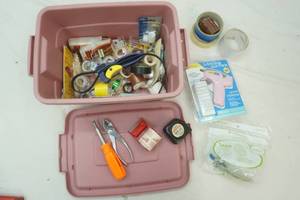 Hand Tools and Hardware Supplies and Rubbermaid Tote