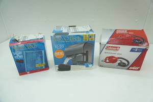 Coleman Quick pump 120V Aqua-Tech Filter & Aqua-Tech Filters (10-20 gallon aquarium filter pump and filter refills)