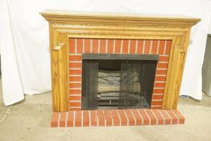 Vintage Electric Fireplace & Hearth