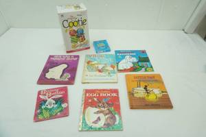 Vintage Childrens Books, The Original Cootie Bug Game & A Hole in Your Pocket Card Game