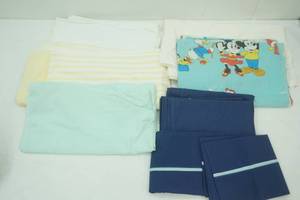 Flat Sheets, Vintage Disney Sheets. Pillow Cases. QueenFull Size