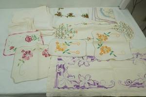 Vintage Embroidered Linens