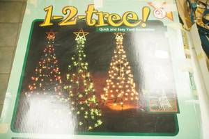 Quick & Easy Yard Decoration 6.5 Pre-Lit Christmas Tree
