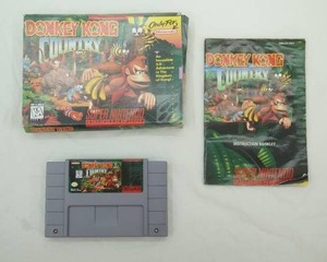 Donkey Kong Country Super Nintendo 1994. Complete-in-the-box copy