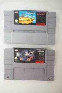 Vintage Super Nintendo Games Batman Forever & Road Runners Death Valley. SNES