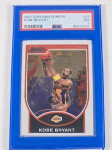 Kobe Bryant 2007 Bowman Chrome #24 PSA 7 - Los Angeles Lakers Basketball Card