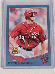Bryce Harper Rookie Cup 2013 Topps Blue Border #1 - Washington Nationals Baseball Card