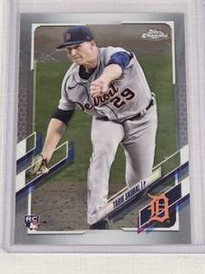 Tarik Skubal Rookie 2021 Topps Chrome #103 - Detroit Tigers Baseball Card