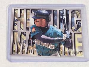 Ken Griffey Jr. 1995 Fleer Ultra Hitting Machine #6 - Seattle Mariners Baseball Card