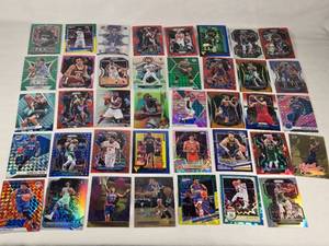 Lot of 39 Color Basketball Cards Featuring Kevin Garnett, Ja Morant, Ray Allen, and More