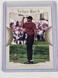 Tiger Woods Rookie 2001 Upper Deck Victory March #151 - Golf Card