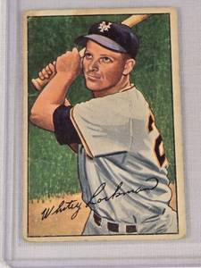 Whitey Lockman 1952 Bowman #38 - New York Giants Vintage Baseball Card