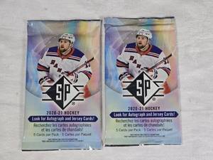 Lot of 2 Unopened Packs 2020-21 SP Hockey Card
