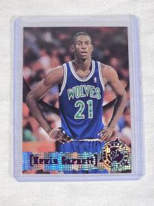 Kevin Garnett Rookie 1996 Topps Foil #343 - Minnesota Timberwolves Basketball Card
