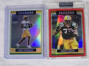 Greg Jennings Topps Chrome Rookie Special Edition Refractor and Ahman Green Topps Chrome Refractor Numbered 132259