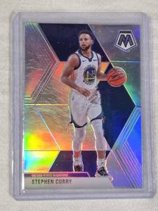Stephen Curry 2019-20 Panini Mosaic Silver Holo Prizm #70 - Golden State Warriors Basketball Card