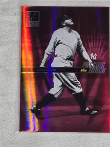 Babe Ruth 2004 Donruss Elite Passing the Torch Pink Foil Insert #PT-2 and Numbered 8611000 - New York Yankees Vintage Baseball Card