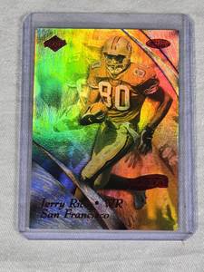 Jerry Rice 1999 Collectors Edge Masters Red Foil SP #171 and Numbered 11135000 - San Francisco 49ers Football Card