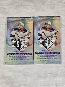 Lot of 2 Unopened Packs of 2020-21 Season SP Hockey