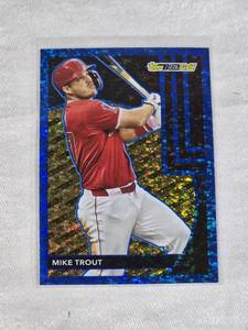 Mike Trout 2024 Topps Black Gold Blue SP #BG-2 - Los Angeles Angels Baseball Card