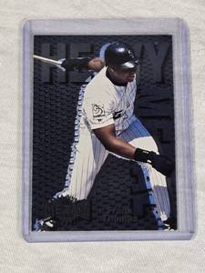 Frank Thomas 1996 Fleer Metal Heavy Metal Insert #8 of 10 - Chicago White Sox Baseball Card