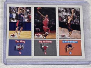 Yao Ming, Jay Williams, Mike Dunleavy 2002 Fleer Tradition Rookie Matrix #271 - Houston Rockets, Chicago Bulls, Golden State Warriors Basketball Cards