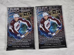 Lot of 2 Unopened 2022-23 Skybox Metal Universe Hockey Card Packs