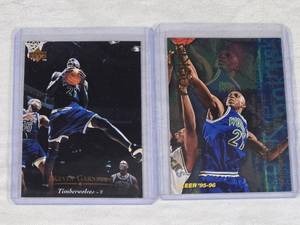 Lot of 2 Kevin Garnett Rookie Cards