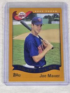 Joe Mauer Rookie 2002 Topps Draft Picks #622 - Minnesota Twins Baseball Card