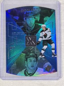 Brock Faber Rookie 2023-24 Upper Deck SPx Holo Die-Cut #21 - Minnesota Wild Hockey Card
