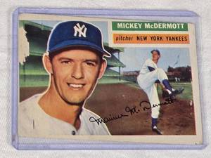 Mickey McDermott 1957 Topps #340 High Number - New York Yankees Vintage Baseball Card