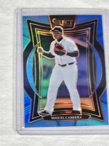 Miguel Cabrera 2025 Panini Select Blue Prizm #67 and Numbered 70199 - Detroit Baseball Card