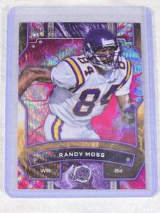 Randy Moss 2025 Topps Purple Wave Refractor #84 - Minnesota Vikings Football Card