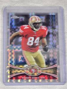 Randy Moss 2012 Topps Chrome Refractor Xfractor #32 - San Francisco 49ers Football Card