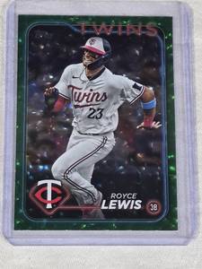 Royce Lewis 2024 Topps Green SP #208 and Numbered 151499 - Minnesota Twins Baseball Card