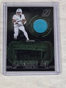 Tyreek Hill 2024 Panini Zenith Zoned In Relic #ZI-THL - Miami Dolphins Football Card