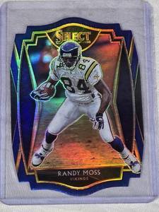 Randy Moss 2020 Panini Select Die Cut Refractor Prizm #112 - Minnesota Vikings Football Card