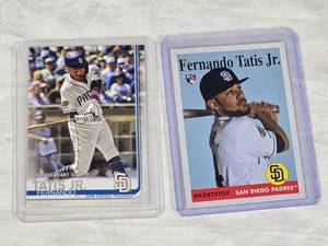 Lot of 2 Fernando Tatis Jr. Rookie Baseball Cards