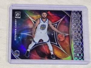 Stephen Curry 2019-20 Donruss Optic Silver Holo Prizm Fantasy Stars #13 - Golden State Warriors Basketball Card