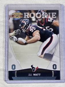J.J. Watt Very Rare Rookie 2011 Panini Gridiron Gear #175 and Numbered 1525 - Houston Texans Football Card