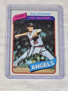 Nolan Ryan 1980 Topps #580 - California Angels Vintage Baseball Card