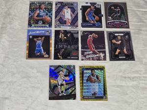 Lot of 10 NBA Rookie Cards Featuring Chet Holmgren, Jared Butler, Zion Williamson and More