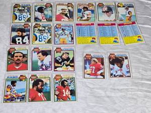 Lot of 210  Vintage Football Cards Featuring Charley Young, Freddie Solomon, Mel Gray, and More