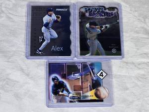 Lot of 3 Alex Rodriguez Premium Die Cut Baseball Cards