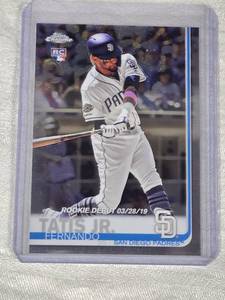 Fernando Tatis Jr. Rookie 2019 Topps Chrome Rookie Debut #54 - San Diego Padres Baseball Card