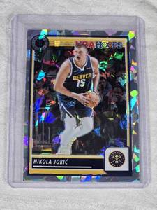 Nikola Jokic 2023-24 Panini NBA Hoops Cracked Ice Prizm #1 - Denver Nuggets Basketball Card