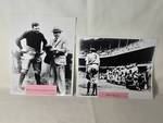 Lot of 2 Vintage Baseball Photographs Featuring Babe Ruth