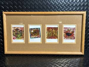 Four Danzantes Mini Prints from Sur Argentina in Wood Frame (2001)