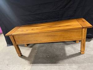 Wooden Piano Bench with Lift-Top Storage